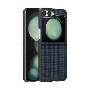 For Samsung Galaxy Z Flip5 5G ABEEL Ruyi Pattern 6D Micro Relief MagSafe Leather Phone Case(Blue)