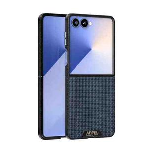 For Samsung Galaxy Z Flip7 5G ABEEL Ruyi Pattern 6D Micro Relief MagSafe Leather Phone Case(Blue)