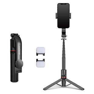 Lenovo Thinkplus H11L Premium Edition Aluminum Alloy Bluetooth Selfie Stick with Dual Fill Lights, 1.1m(Black)