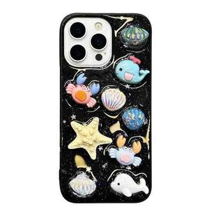 For iPhone 17 Air Epoxy Acrylic Hybrid TPU Phone Case(Ocean Shell Crab)