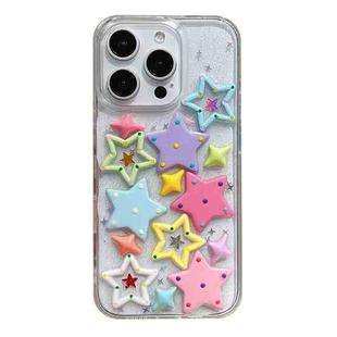 For iPhone 11 Epoxy Acrylic Hybrid TPU Phone Case(Colorful Stars)