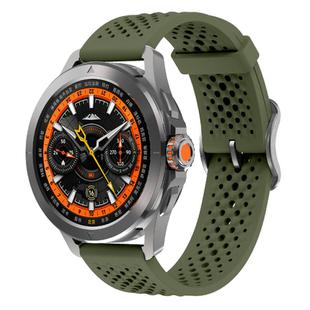 For Xiaomi Watch S4 Sport Kalebol 22mm Silicone Strap(Army Green)