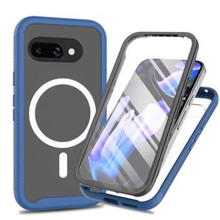 For Google Pixel 9a Starry Sky Solid Color Series MagSafe Phone Case with PET Film(Royal Blue)