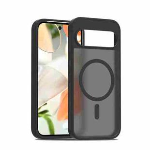 For Google Pixel 9 / 9 Pro Skin Feel TPU Hybrid PC MagSafe Phone Case(Black)