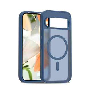 For Google Pixel 9 / 9 Pro Skin Feel TPU Hybrid PC MagSafe Phone Case(Blue)