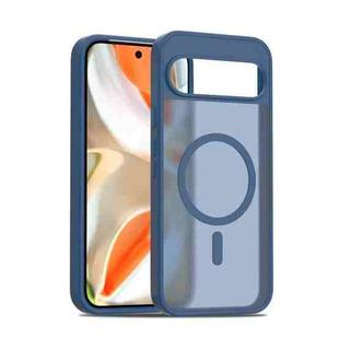 For Google Pixel 9 Pro XL Skin Feel TPU Hybrid PC MagSafe Phone Case(Blue)