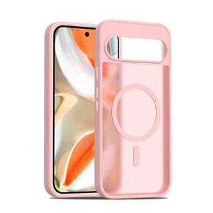 For Google Pixel 9 Pro XL Skin Feel TPU Hybrid PC MagSafe Phone Case(Pink)