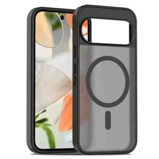For Google Pixel 10 / 10 Pro Skin Feel TPU Hybrid PC MagSafe Phone Case(Black)