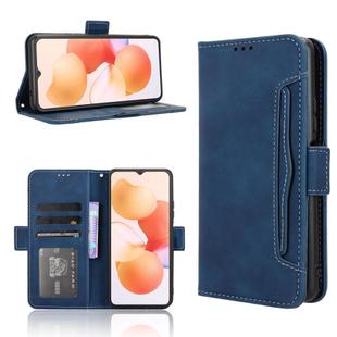 For Cubot A10 Skin Feel Calf Texture Card Slots Leather Phone Case(Blue)