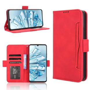 For Cubot A20 Skin Feel Calf Texture Card Slots Leather Phone Case(Red)