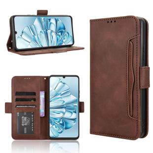 For Cubot A20 Skin Feel Calf Texture Card Slots Leather Phone Case(Brown)