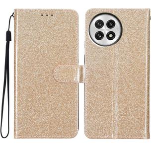 For OnePlus 13 Glitter Powder Flip Leather Phone Case(Gold)