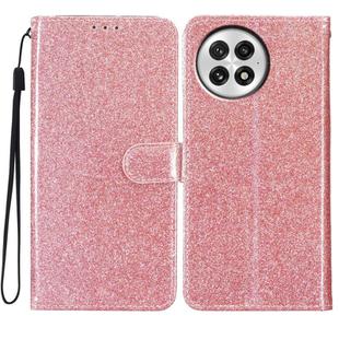 For OnePlus 13 Glitter Powder Flip Leather Phone Case(Rose Gold)