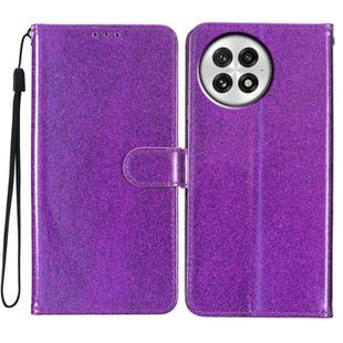 For OnePlus 13 Glitter Powder Flip Leather Phone Case(Purple)