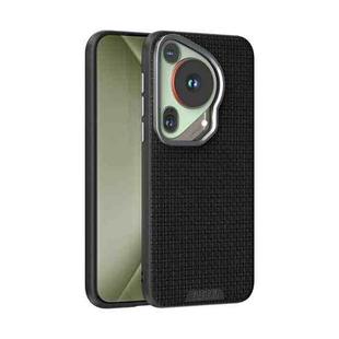 For Huawei Pura 70 Ultra ABEEL Ruyi Pattern 6D Micro Relief MagSafe Leather Phone Case(Black)