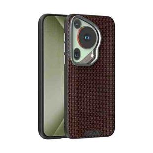 For Huawei Pura 70 Ultra ABEEL Ruyi Pattern 6D Micro Relief MagSafe Leather Phone Case(Brown)