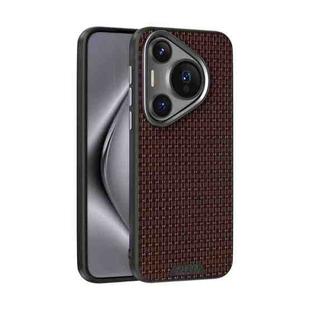 For Huawei Pura 70 ABEEL Ruyi Pattern 6D Micro Relief MagSafe Leather Phone Case(Brown)