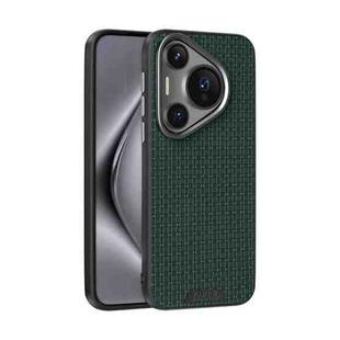 For Huawei Pura 70 ABEEL Ruyi Pattern 6D Micro Relief MagSafe Leather Phone Case(Green)