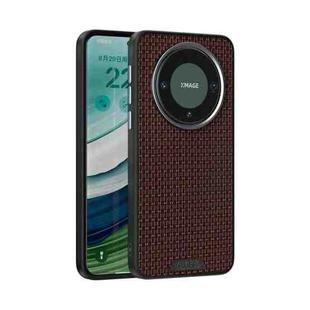 For Huawei Mate 60 ABEEL Ruyi Pattern 6D Micro Relief MagSafe Leather Phone Case(Brown)