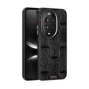 For Huawei nova 14 Ultra ABEEL Ruyi Pattern 6D Micro Relief MagSafe Leather Phone Case(Black)