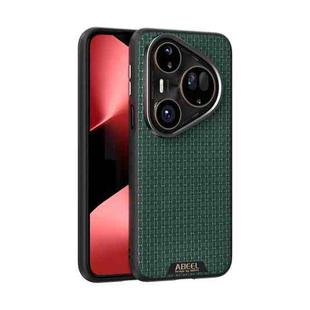 For Huawei Pura 80 Ultra 5G ABEEL Ruyi Pattern 6D Micro Relief MagSafe Leather Phone Case(Green)