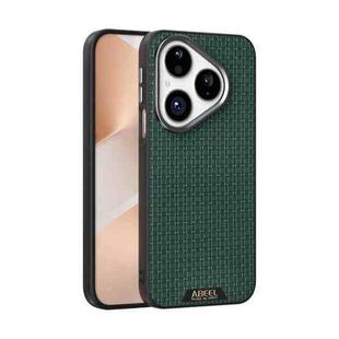 For Huawei Pura 80 5G ABEEL Ruyi Pattern 6D Micro Relief MagSafe Leather Phone Case(Green)