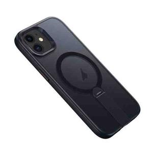 For iPhone 12 Rotating Bar Holder Magnetic MagSafe Phone Case(Black)