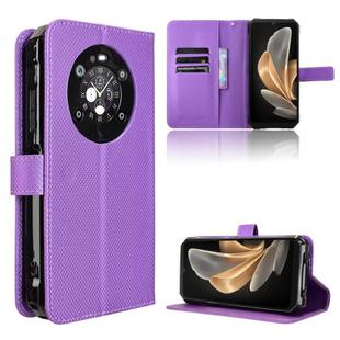 For Fossibot F109 Diamond Texture Leather Phone Case(Purple)