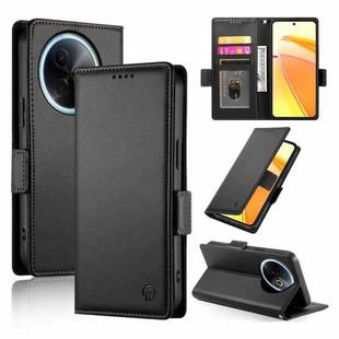 For vivo Y39 5G Side Buckle Magnetic Frosted Leather Phone Case(Black)