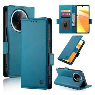 For vivo Y39 5G Side Buckle Magnetic Frosted Leather Phone Case(Blue)