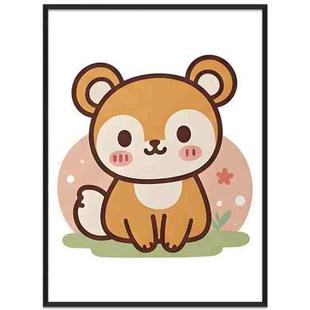 Squirrel Decorative Painting with PS Frame Print On Your Demand, Size:15x20cm