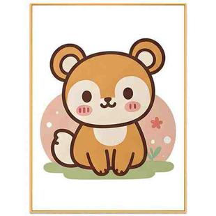 Squirrel Decorative Painting with Aluminum Alloy Frame Print On Your Demand, Size:15x20cm