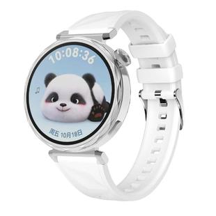 Kalebol 18mm Universal Diamond Embossed Silicone Strap(White)