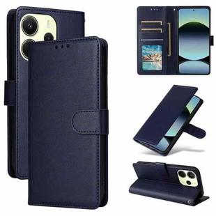 For Redmi Note 14 4G 164.84mm 3-Card Slots Multifunctional Leather Phone Case(Navy Blue)