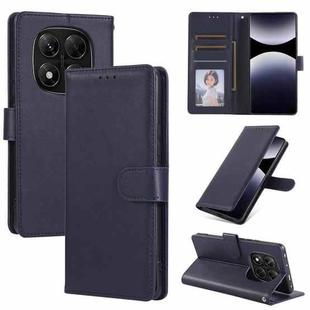 For Redmi Note 14 Pro 5G / 14 Pro+ 3-Card Slots Multifunctional Leather Phone Case(Navy Blue)