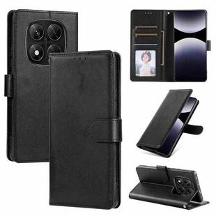 For Redmi Note 14 Pro 5G / 14 Pro+ 3-Card Slots Multifunctional Leather Phone Case(Black)