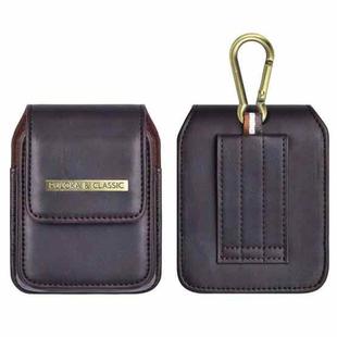 PULOKA PU Folding Phone Waist Bag(Brown)