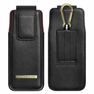 PULOKA PU Folding Phone Waist Bag(Black)