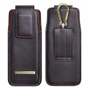 PULOKA PU Folding Phone Waist Bag(Brown)