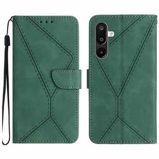 For Samsung Galaxy F16 5G / M16 5G Stitching Embossed Leather Phone Case(Green)