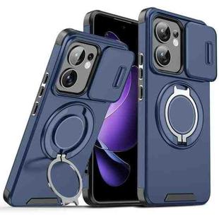 For OPPO Reno13 F 5G Sliding Camshield Ring Holder Phone Case(Blue)