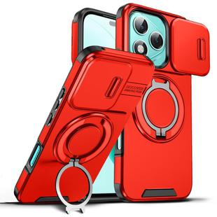 For Honor 400 Lite Global Sliding Camshield Ring Holder Phone Case(Red)