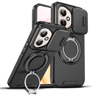 For Honor 400 Global 156.5mm Sliding Camshield Ring Holder Phone Case(Black)