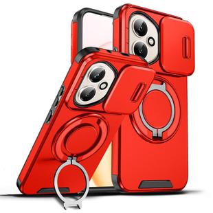 For Honor 400 Global 156.5mm Sliding Camshield Ring Holder Phone Case(Red)