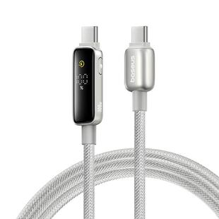 Baseus Power Visualization Series Type-C to Type-C 100W Fast Charging Cable, Cable Length:1m(Titanium)