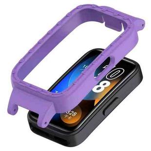 For Huawei Band 10 / 9 / 8 12mm Hollow PC Half Coverage Watch Protective Case(Purple)