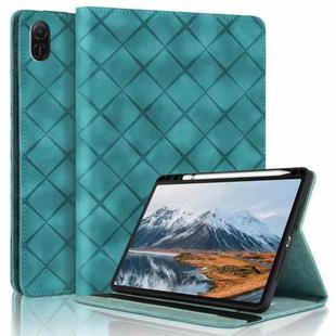For Honor Pad X8a / X9 2024 Rhombus Embossing Leather Tablet Case(Green)