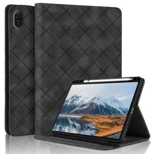 For Honor Pad X8a / X9 2024 Rhombus Embossing Leather Tablet Case(Black)