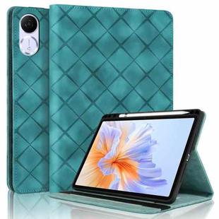 For Honor Pad V9 11.5 Rhombus Embossing Leather Tablet Case(Green)