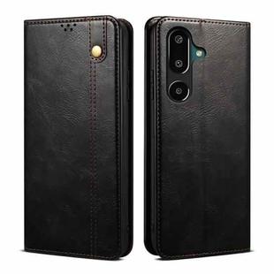 For Samsung Galaxy F16 5G Global Oil Wax Crazy Horse Texture Leather Phone Case(Black)